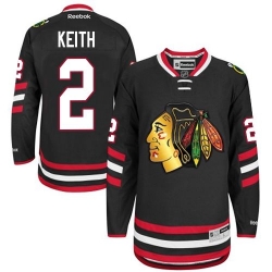 Duncan Keith Reebok Chicago Blackhawks Premier Black 2014 Stadium Series NHL Jersey