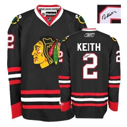 Duncan Keith Reebok Chicago Blackhawks Authentic Black Third Autographed NHL Jersey