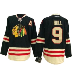 Bobby Hull Reebok Chicago Blackhawks Authentic Black 2015 Winter Classic NHL Jersey