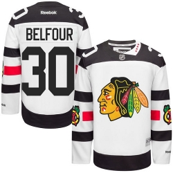 ED Belfour Reebok Chicago Blackhawks Authentic White 2016 Stadium Series NHL Jersey