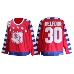 ED Belfour CCM Chicago Blackhawks Authentic Red All Star 75TH Patch Throwback NHL Jersey