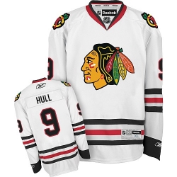 Bobby Hull Women's Reebok Chicago Blackhawks Premier White Away NHL Jersey