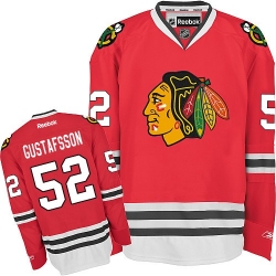 Erik Gustafsson Reebok Chicago Blackhawks Authentic Red Home NHL Jersey