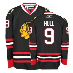 Bobby Hull Women's Reebok Chicago Blackhawks Authentic Black Third NHL Jersey