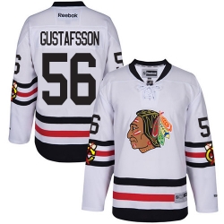 Erik Gustafsson Reebok Chicago Blackhawks Authentic White 2017 Winter Classic NHL Jersey