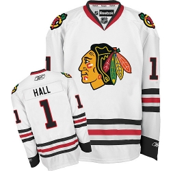 Glenn Hall Reebok Chicago Blackhawks Authentic White Away NHL Jersey