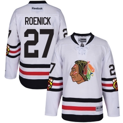 Jeremy Roenick Reebok Chicago Blackhawks Authentic White 2017 Winter Classic NHL Jersey