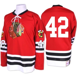 Joakim Nordstrom Mitchell and Ness Chicago Blackhawks Authentic Red 1960-61 Throwback NHL Jersey