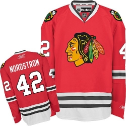 Joakim Nordstrom Reebok Chicago Blackhawks Authentic Red Home NHL Jersey