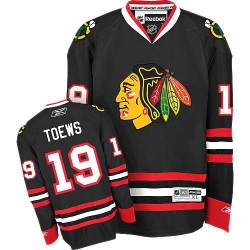 Jonathan Toews Youth Reebok Chicago Blackhawks Authentic Black Third NHL Jersey