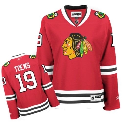 Jonathan Toews Women's Reebok Chicago Blackhawks Authentic Red Home NHL Jersey