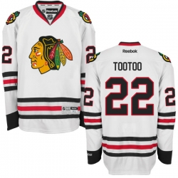 Jordin Tootoo Reebok Chicago Blackhawks Premier White Away Jersey