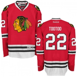 Jordin Tootoo Youth Reebok Chicago Blackhawks Authentic Red Home Jersey