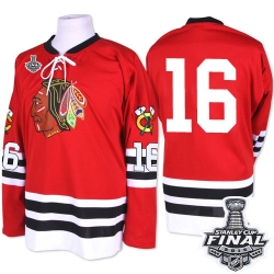 Marcus Kruger Mitchell and Ness Chicago Blackhawks Authentic Red 1960-61 Throwback 2015 Stanley Cup Patch NHL Jersey