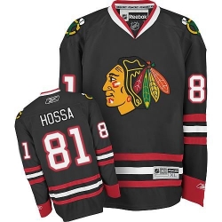 Marian Hossa Reebok Chicago Blackhawks Premier Black Third NHL Jersey