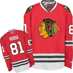 Marian Hossa Youth Reebok Chicago Blackhawks Authentic Red Home NHL Jersey