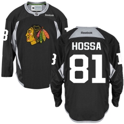 Marian Hossa Reebok Chicago Blackhawks Authentic Black Practice NHL Jersey