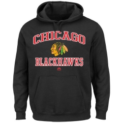 NHL Chicago Blackhawks Majestic Heart & Soul Hoodie - Black