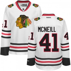 Mark McNeill Women's Reebok Chicago Blackhawks Premier White Away Jersey