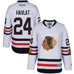 Martin Havlat Reebok Chicago Blackhawks Premier White 2015 Winter Classic NHL Jersey