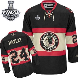 Martin Havlat Reebok Chicago Blackhawks Authentic Black New Third 2015 Stanley Cup Patch NHL Jersey
