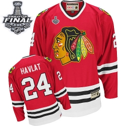 Martin Havlat CCM Chicago Blackhawks Authentic Red Throwback 2015 Stanley Cup Patch NHL Jersey