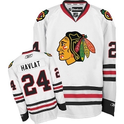 Martin Havlat Reebok Chicago Blackhawks Authentic White Away NHL Jersey