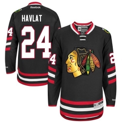 Martin Havlat Reebok Chicago Blackhawks Authentic Black 2014 Stadium Series NHL Jersey