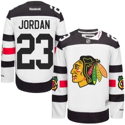 Michael Jordan Reebok Chicago Blackhawks Authentic White 2016 Stadium Series NHL Jersey