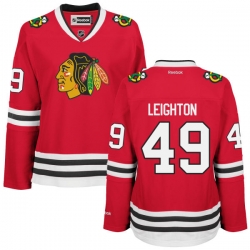 Michael Leighton Women's Reebok Chicago Blackhawks Premier Red Home Jersey