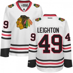 Michael Leighton Women's Reebok Chicago Blackhawks Premier White Away Jersey