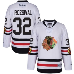 Michal Rozsival Reebok Chicago Blackhawks Premier White 2015 Winter Classic NHL Jersey