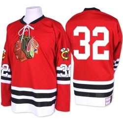 Michal Rozsival Mitchell and Ness Chicago Blackhawks Authentic Red 1960-61 Throwback NHL Jersey
