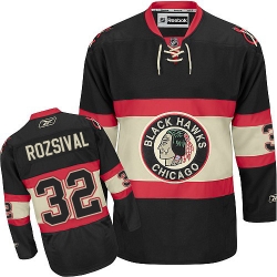 Michal Rozsival Reebok Chicago Blackhawks Premier Black New Third NHL Jersey