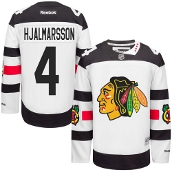 Niklas Hjalmarsson Youth Reebok Chicago Blackhawks Authentic White 2016 Stadium Series NHL Jersey