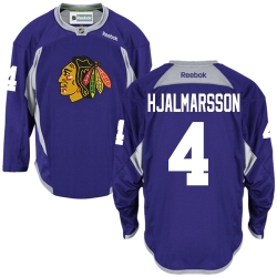 Niklas Hjalmarsson Reebok Chicago Blackhawks Authentic Purple Practice NHL Jersey
