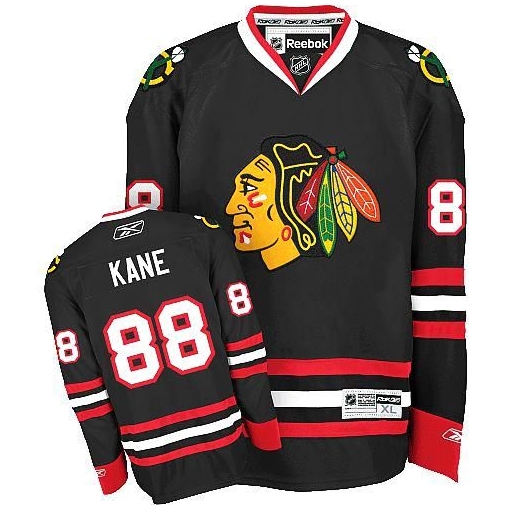 Patrick Kane Youth Reebok Chicago Blackhawks Authentic Black Third NHL