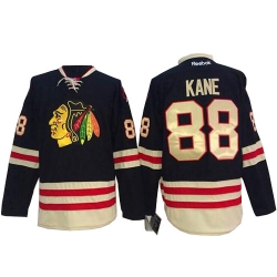 Patrick Kane Reebok Chicago Blackhawks Premier Black 2015 Winter Classic NHL Jersey