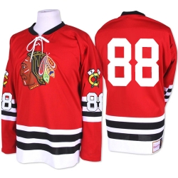 Patrick Kane Mitchell and Ness Chicago Blackhawks Premier Red 1960-61 Throwback NHL Jersey