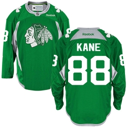 Patrick Kane Reebok Chicago Blackhawks Authentic Green Practice NHL Jersey