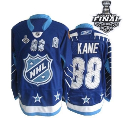 Patrick Kane Reebok Chicago Blackhawks Premier Blue 2011 All Star 2015 Stanley Cup Patch NHL Jersey