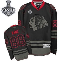 Patrick Kane Reebok Chicago Blackhawks Authentic Black Ice 2015 Stanley Cup Patch NHL Jersey