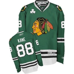 Patrick Kane Reebok Chicago Blackhawks Authentic Green NHL Jersey