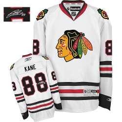Patrick Kane Reebok Chicago Blackhawks Authentic White Away Autographed NHL Jersey