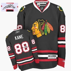 Patrick Kane Reebok Chicago Blackhawks Authentic Black Third Autographed NHL Jersey