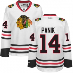 Richard Panik Women's Reebok Chicago Blackhawks Premier White Away Jersey