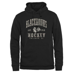 NHL Chicago Blackhawks Black Camo Stack Pullover Hoodie