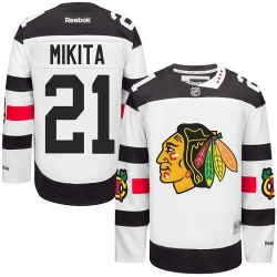 Stan Mikita Reebok Chicago Blackhawks Authentic White 2016 Stadium Series NHL Jersey