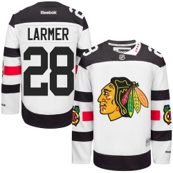 Steve Larmer Reebok Chicago Blackhawks Authentic White 2016 Stadium Series NHL Jersey