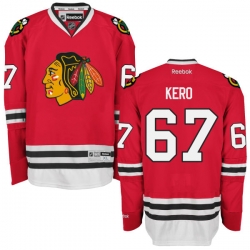 Tanner Kero Reebok Chicago Blackhawks Premier Red Home Jersey